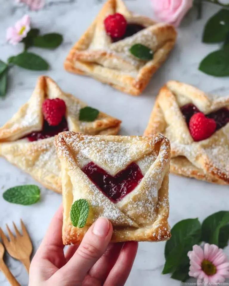 Raspberry Jam Pastry Envelopes Recipe