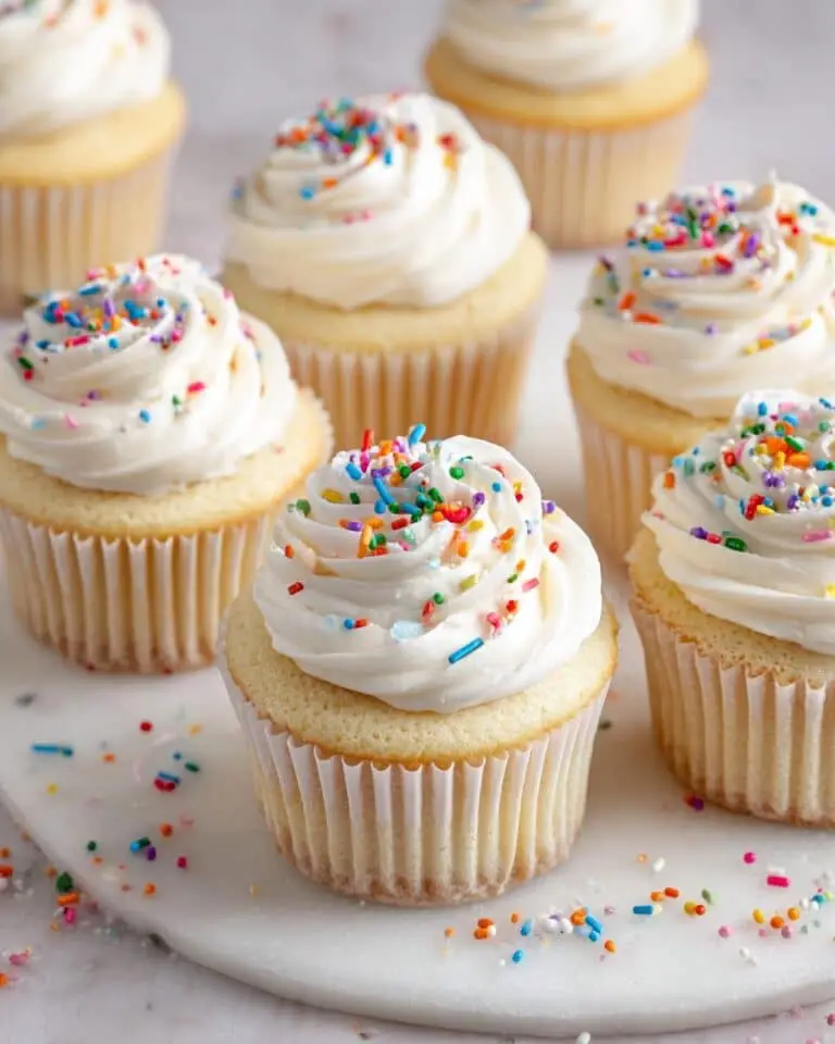 Vanilla Birthday Cupcakes Recipe