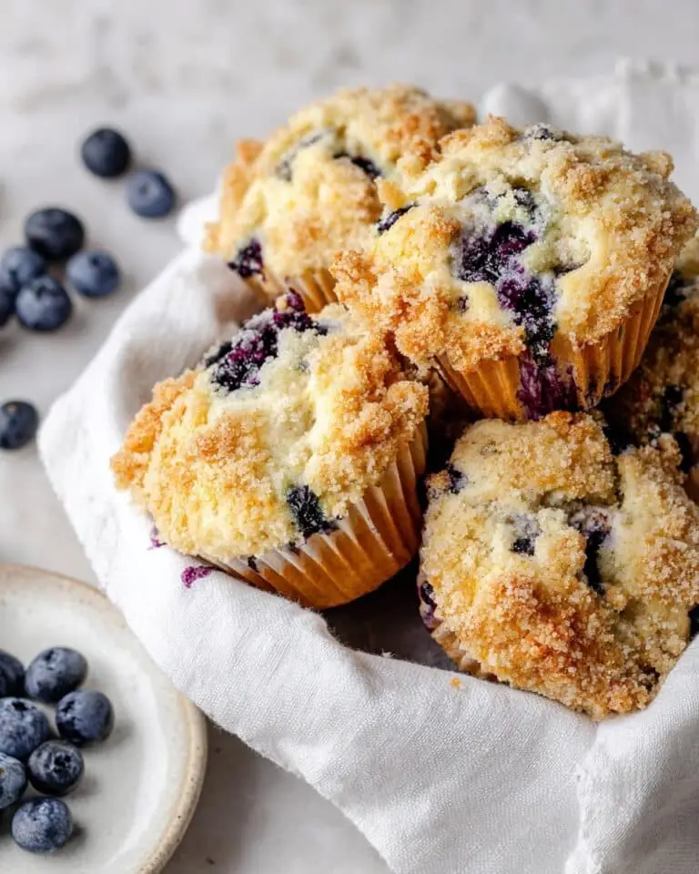 Bakery Style Blueberry Muffins Recipe