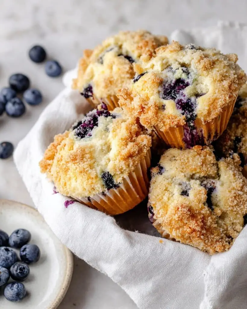 Bakery Style Blueberry Muffins Recipe