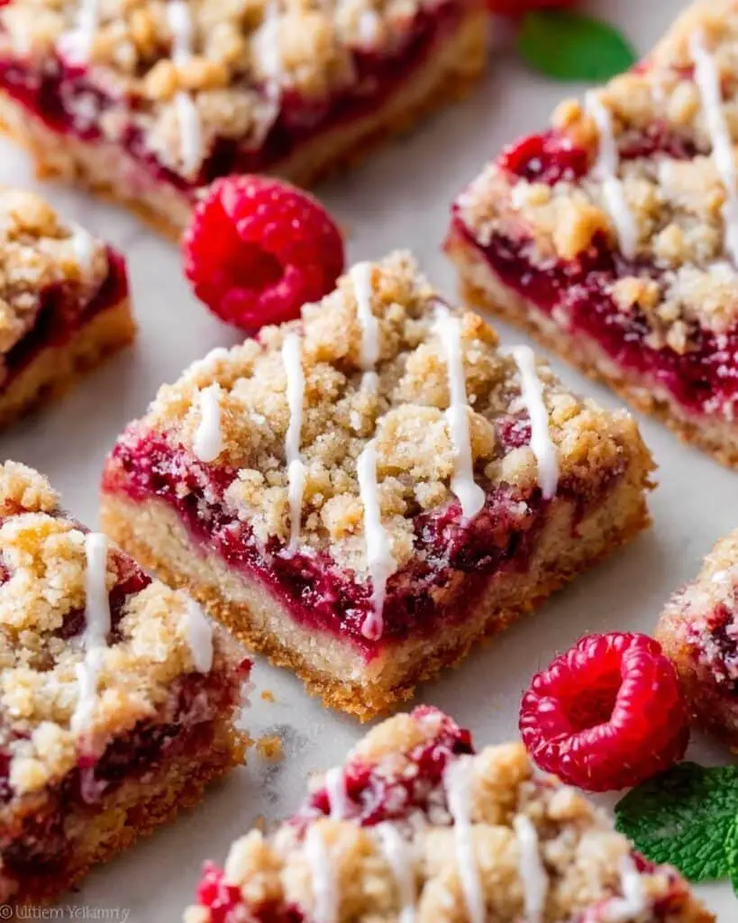 Raspberry Streusel Bars Recipe