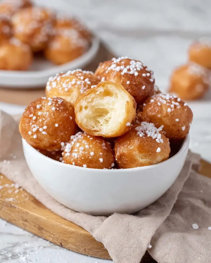 Buttery Chouquettes with Pearl Sugar Recipe