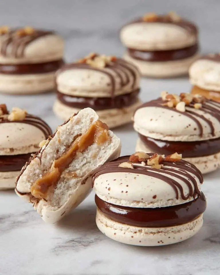 Hazelnut Macarons with Chocolate Ganache and Hazelnut Filling Recipe