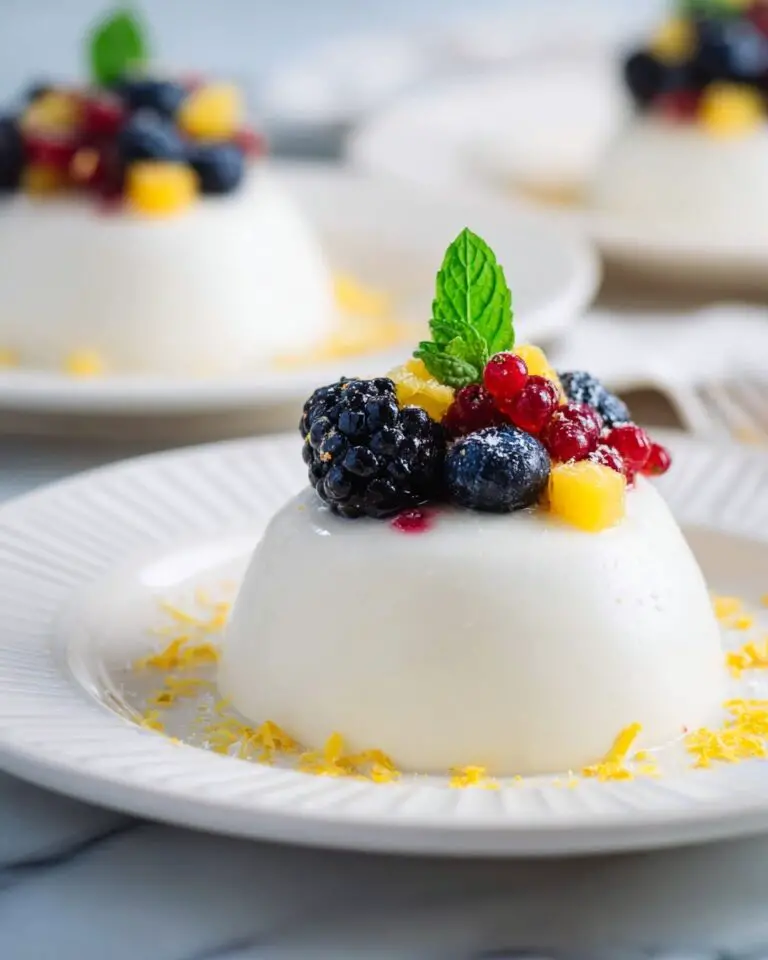 Limoncello Berry Panna Cotta Recipe