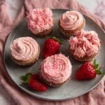 Strawberry Filled Cupcakes with Cream Cheese Frosting Recipe