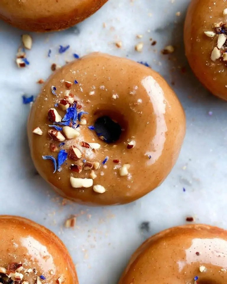 Banana Bread Donuts with cashew frosting Recipe