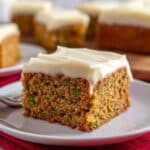 Zucchini Bars with Cream Cheese Frosting Recipe