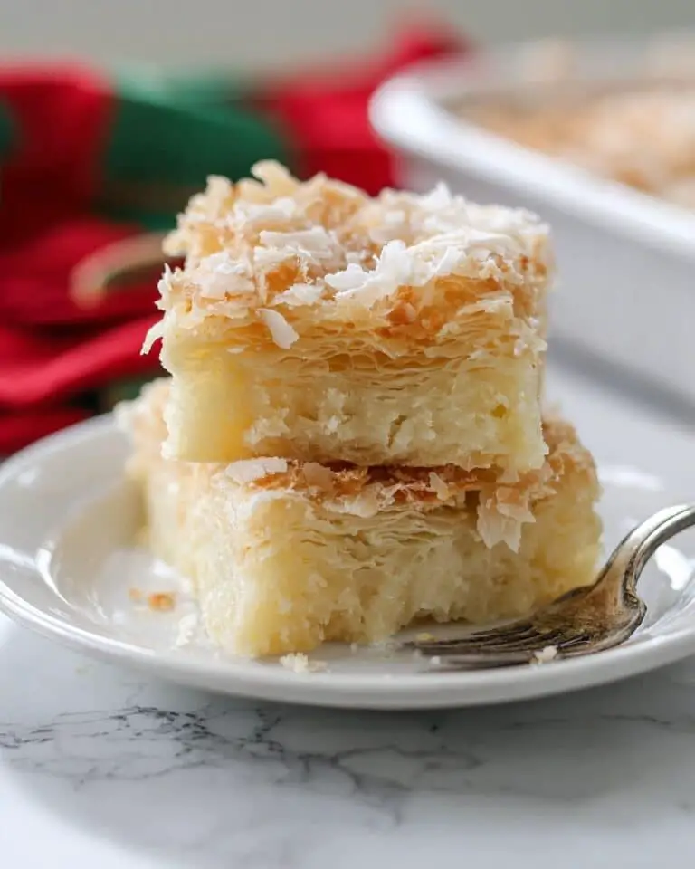 Phyllo Crinkle Cake with Custard and Lemon Syrup Recipe