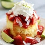 Strawberry-Lime Shortcakes with Coconut Cream Recipe