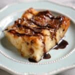 Lemon Bread Pudding with Lemon Cream Sauce and Fig Balsamic Drizzle Recipe