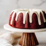 Red Velvet Bundt Cake with Cream Cheese Glaze Recipe