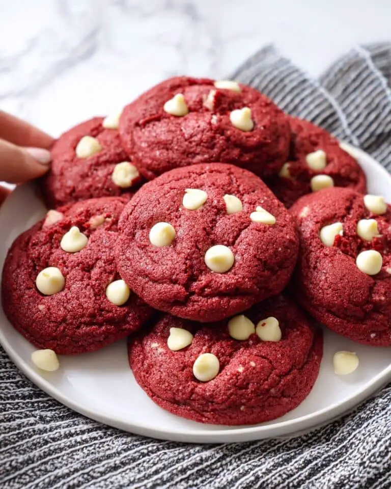 Red Velvet Cookies with White Chocolate Chips Recipe