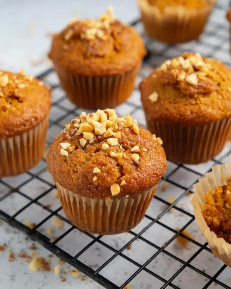 Carrot Cake Muffins with Walnuts and Raisins Recipe