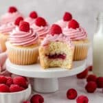 Raspberry Cupcakes with Raspberry Jam and Buttercream Recipe