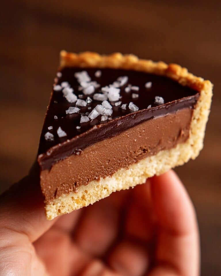 Silky Salted Dark Chocolate Tart Recipe