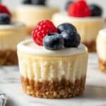 Mini Cheesecakes with Fresh Berries Recipe