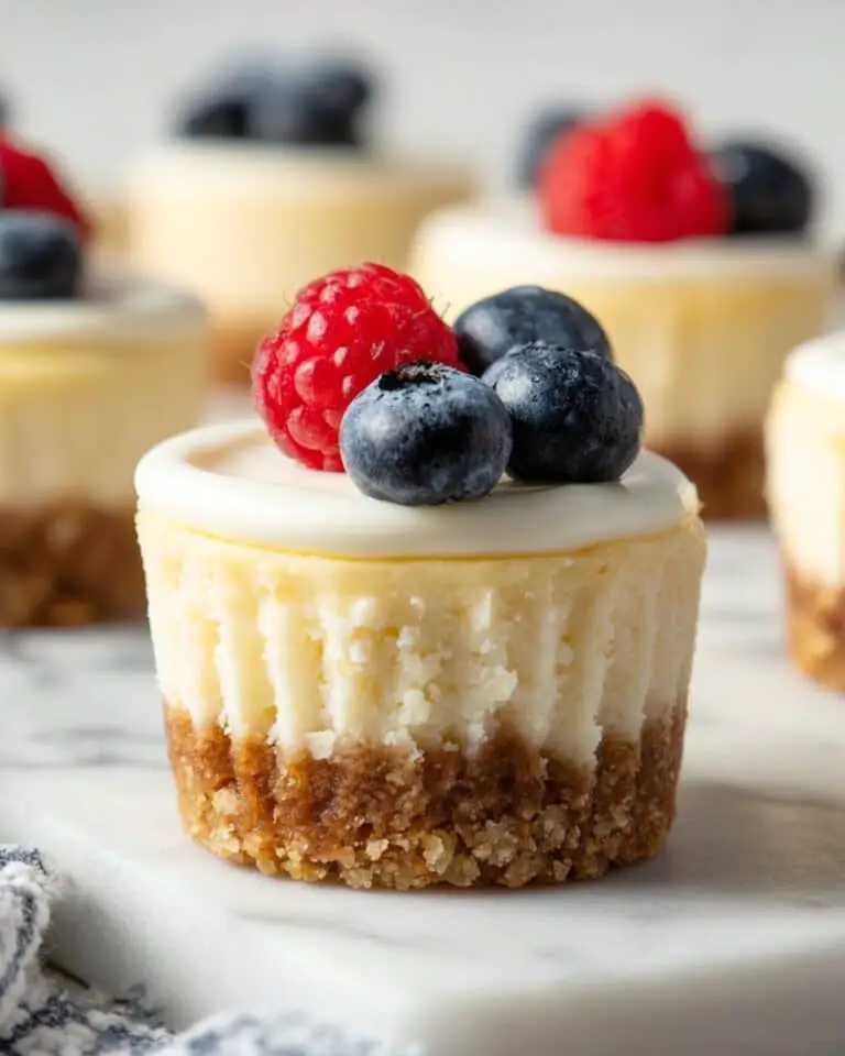 Mini Cheesecakes with Fresh Berries Recipe