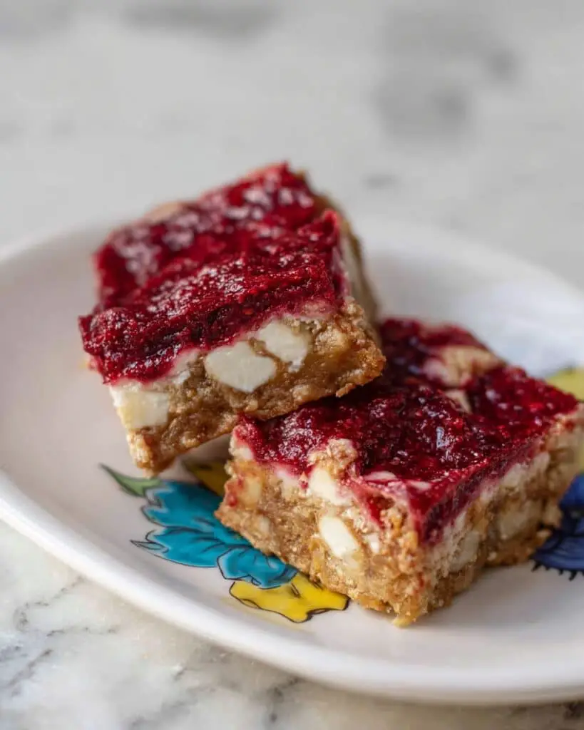 Raspberry White Chocolate Blondies with Brown Butter Recipe