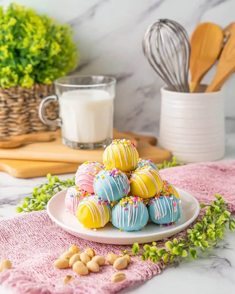 Colorful Oreo Truffles with Candy Melts and Sprinkles Recipe