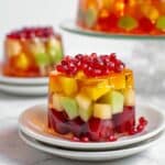Vibrant Layered Jello Fruit Cake Recipe
