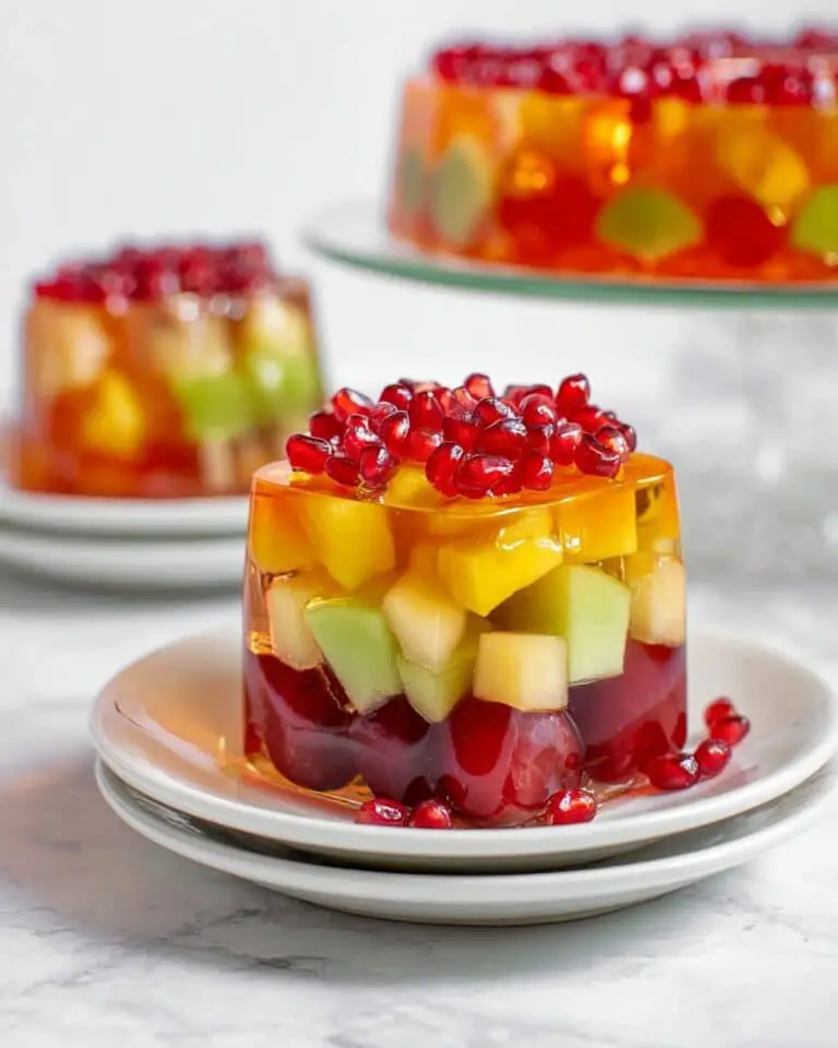 Vibrant Layered Jello Fruit Cake Recipe