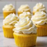 Lemon Vanilla Cupcakes with Fluffy Lemon-Vanilla Frosting Recipe