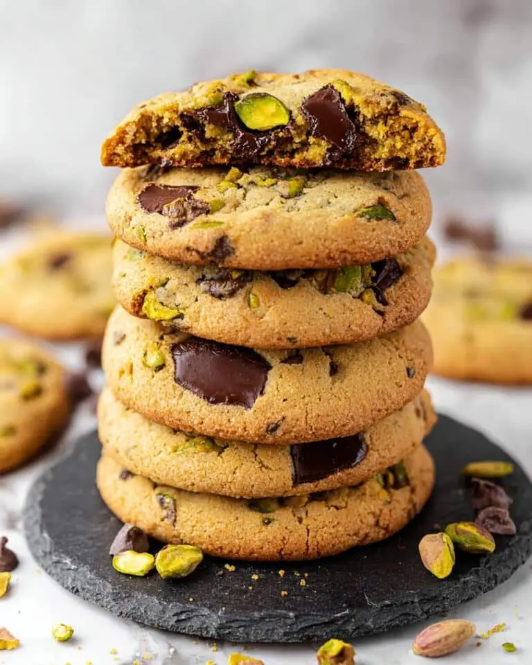 Pistachio Chocolate Chip Cookies Recipe