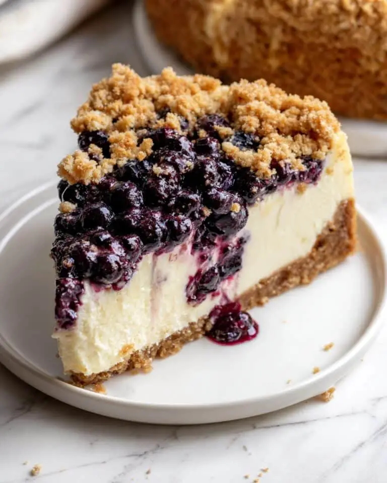 Blueberry Crumble Cheesecake Recipe