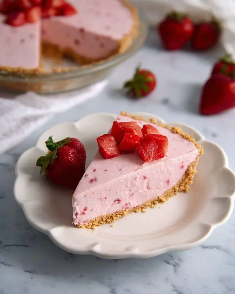 No-Bake Strawberry Cream Cheese Pie Recipe