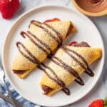 Air Fryer Crescent Rolls with Nutella and Strawberries Recipe