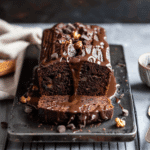 Vegan Chocolate Loaf with Spiced Glaze