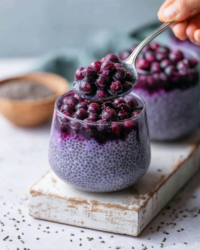 Berry Chia Pudding with Vanilla Protein and Wild Blueberries Recipe