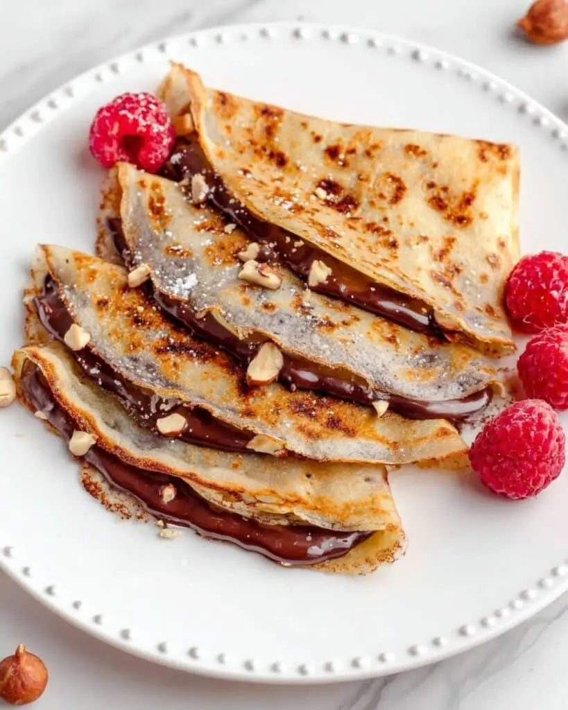 Vegan Crepes with Hazelnut Spread and Fresh Fruit Recipe