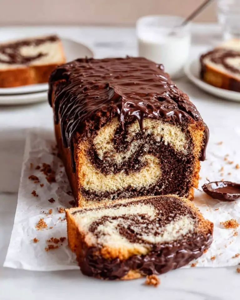 Vanilla and Chocolate Marble Loaf Cake Recipe