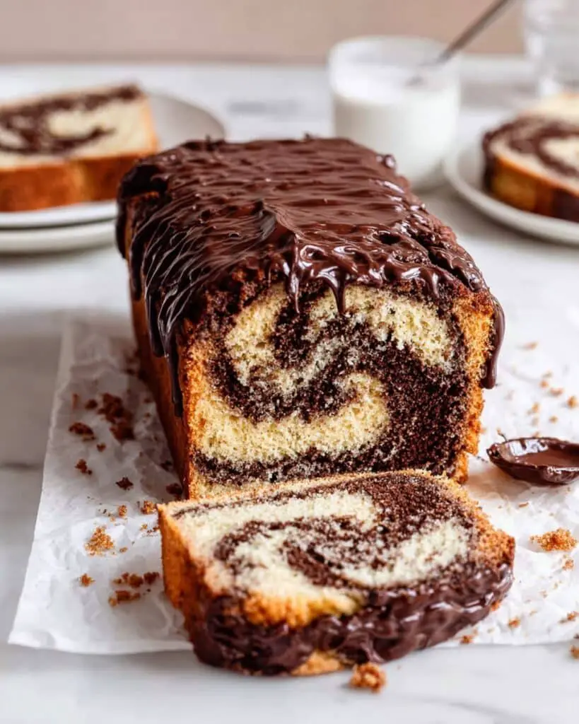 Vanilla and Chocolate Marble Loaf Cake Recipe