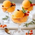 Sea Buckthorn Berry Sorbet with Basil Recipe