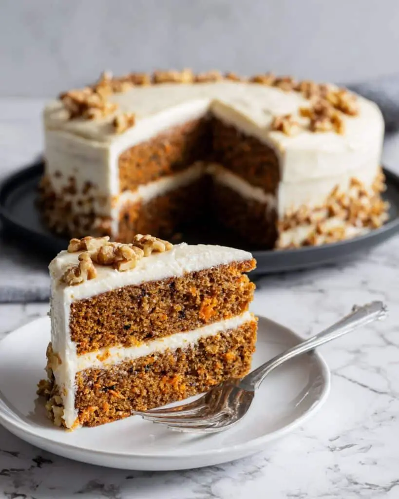 Carrot Cake with Cream Cheese Frosting Recipe