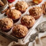 Homemade Apple Cinnamon Crumb Muffins Recipe