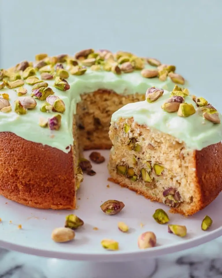 Pistachio Bundt Cake with Creamy Jello Glaze Recipe