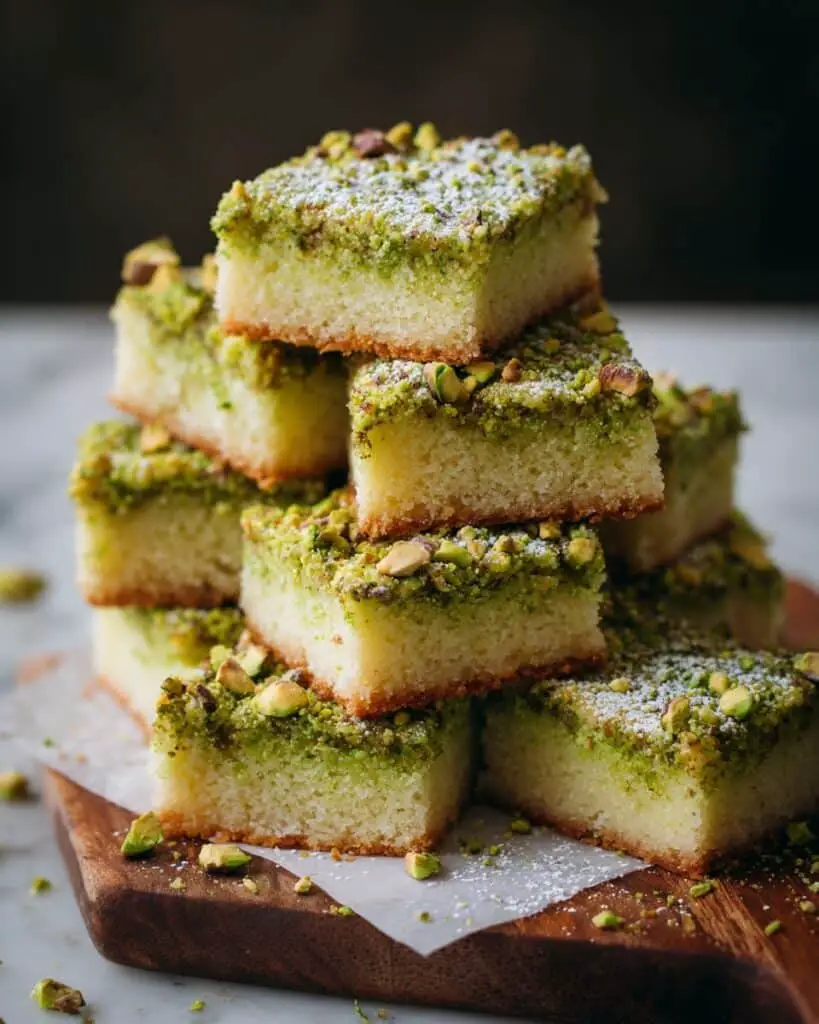 Buttery Pistachio Sugar Cookie Bars Recipe
