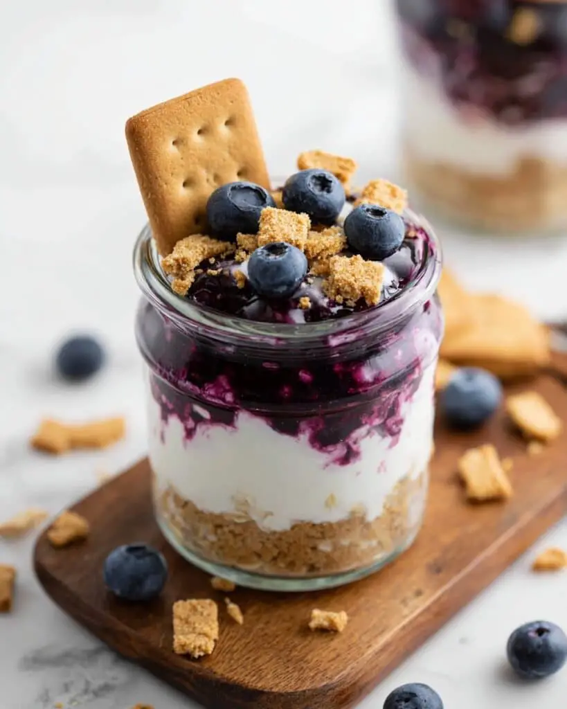 Blueberry Cheesecake Overnight Oats Recipe