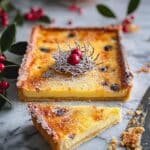 Cranberry Orange Cream Tart with Easy Caramel Garnishes Recipe