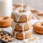 Banana Baked Donuts with Peanut Butter Honey Glaze Recipe