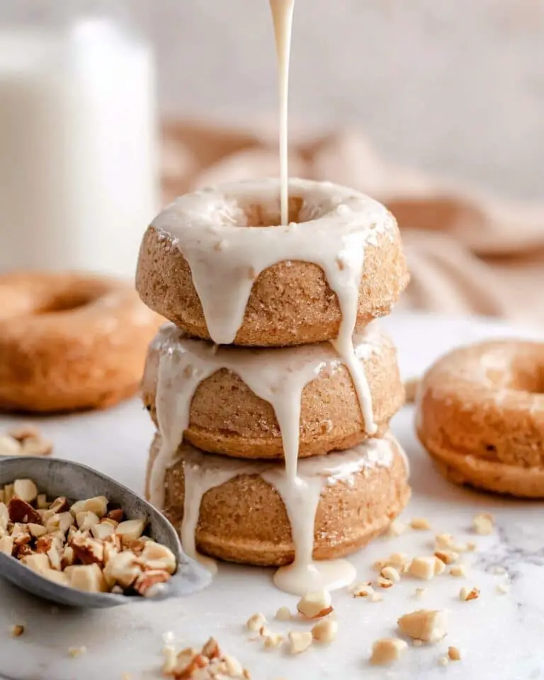 Banana Baked Donuts with Peanut Butter Honey Glaze Recipe