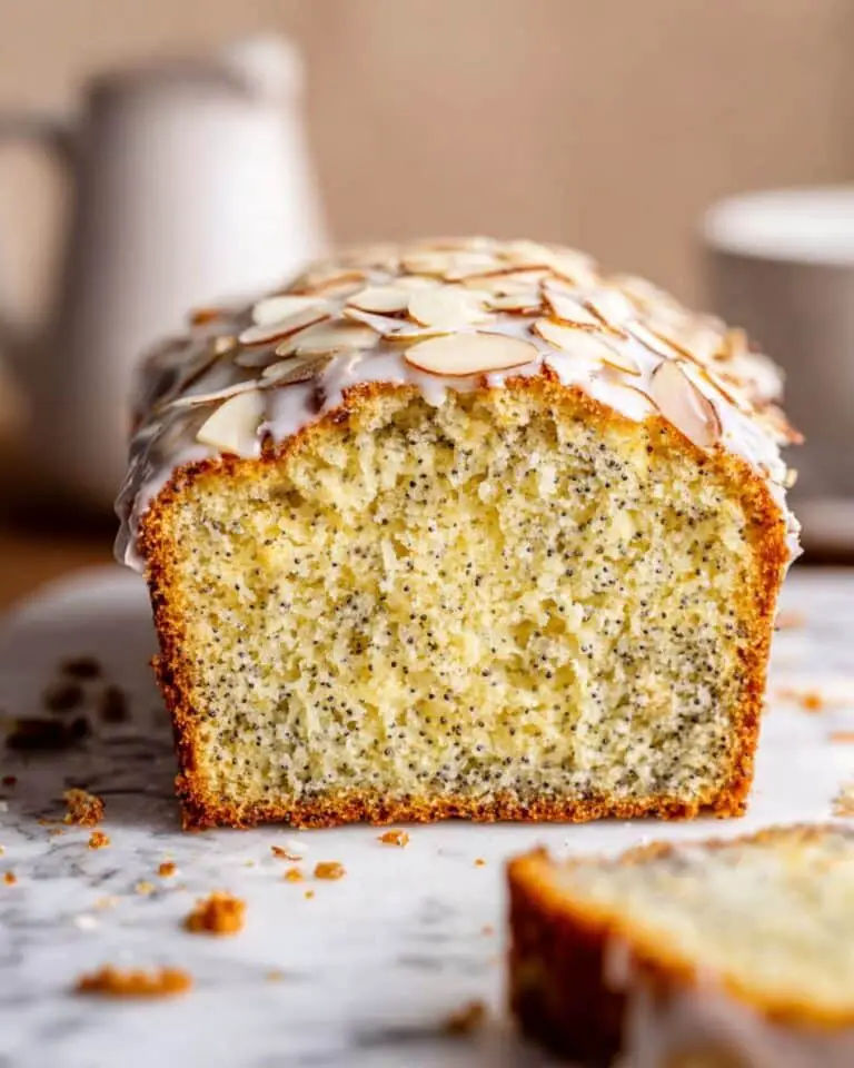 Almond Poppy Seed Cake with Glaze Recipe