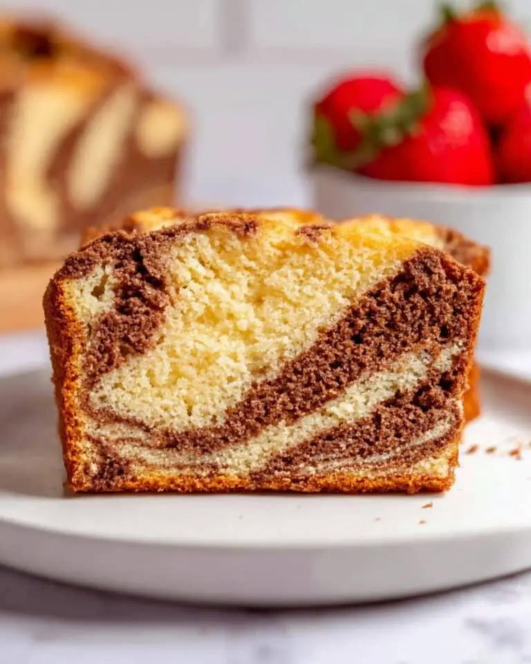 Strawberry Swirl Loaf Cake Recipe