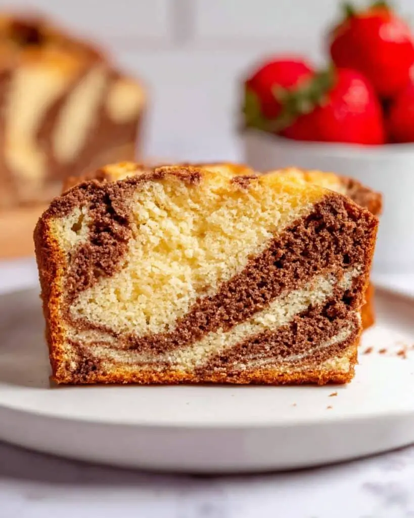 Strawberry Swirl Loaf Cake Recipe