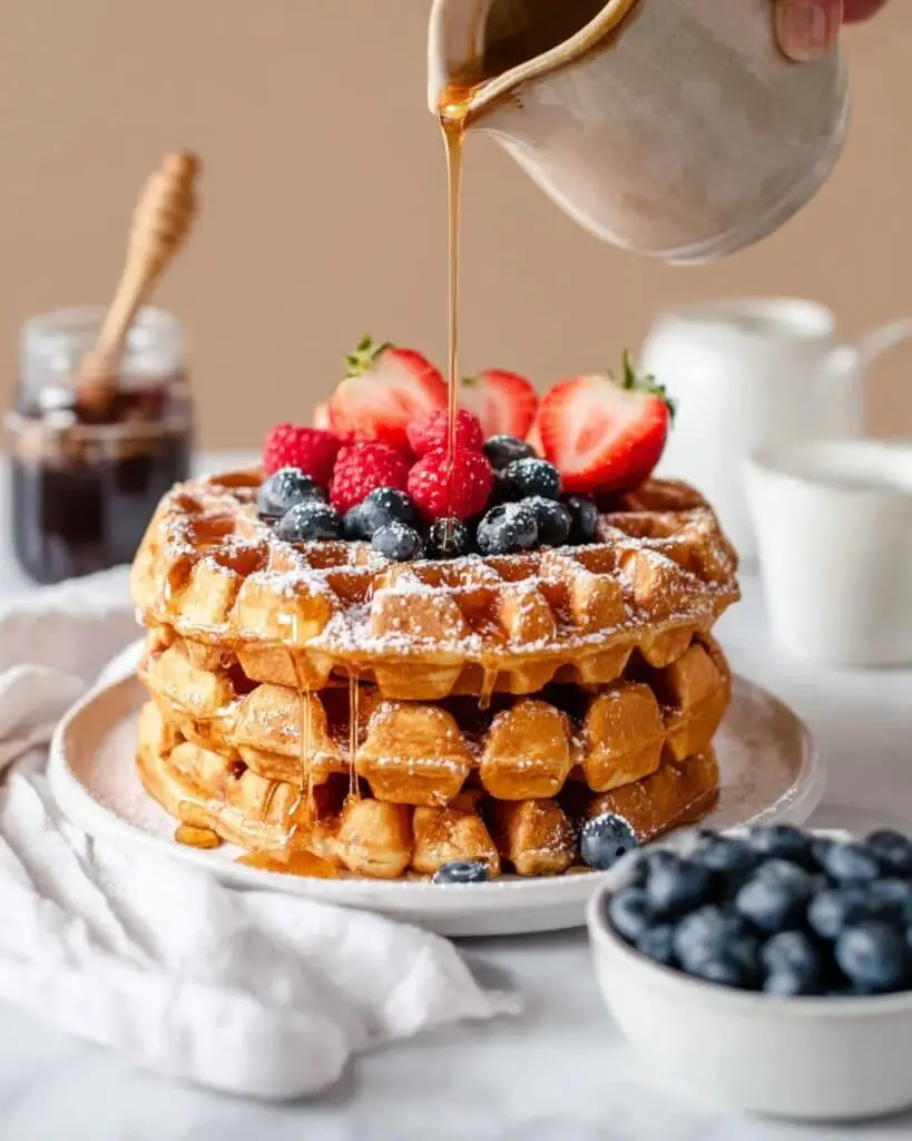 Easy Homemade Belgian Waffles Recipe