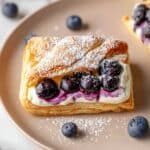 Blueberry Cheese Puff Pastry Recipe