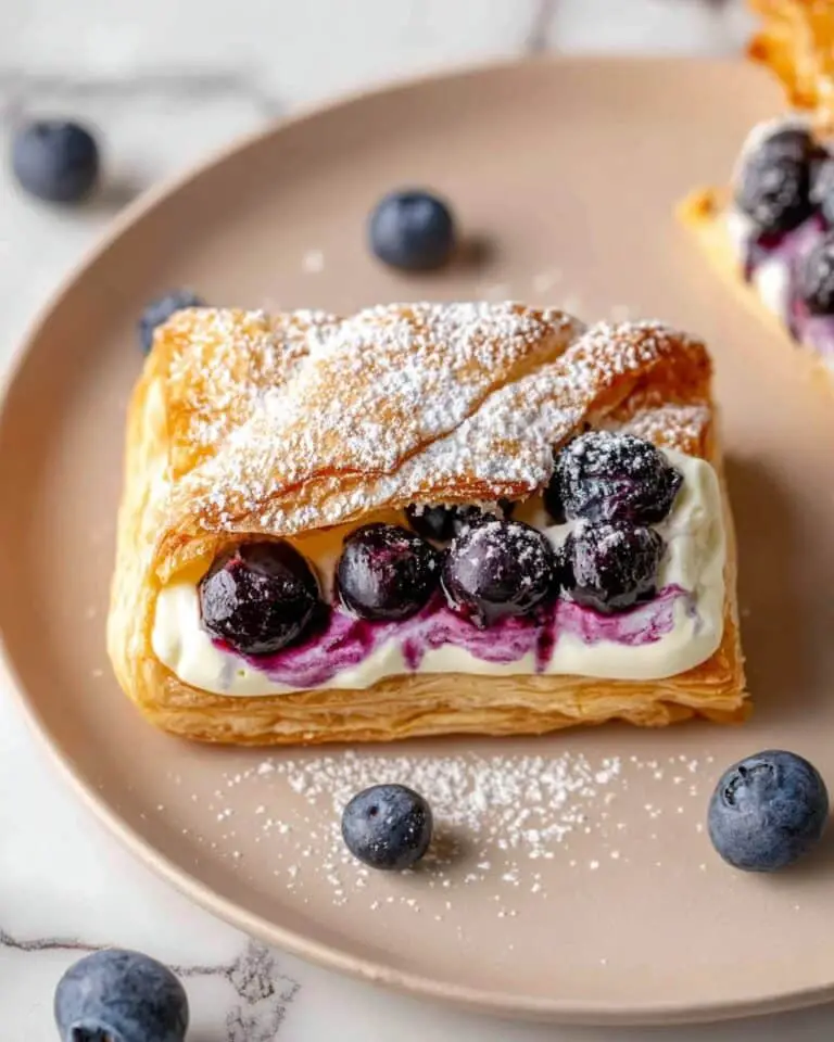 Blueberry Cheese Puff Pastry Recipe